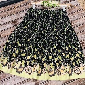 ISABELLA Demarcó Floral Pleated Skirt Size 2